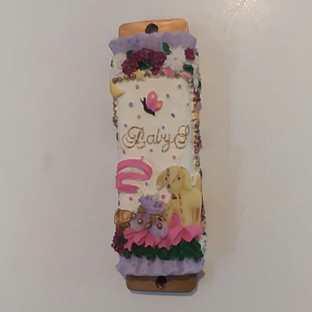 Hand Painted Mezuzah including scroll